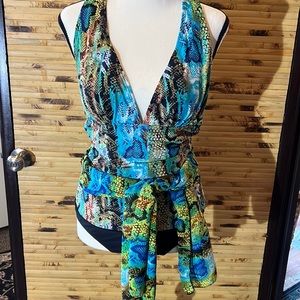 Snakeskin swimming suit